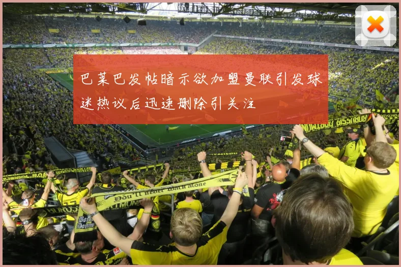巴莱巴发帖暗示欲加盟曼联引发球迷热议后迅速删除引关注